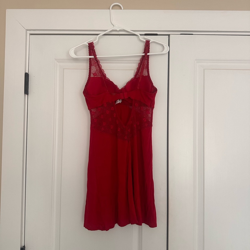 Jessica Simpson Red Lace Teddy - Picture 2 of 7